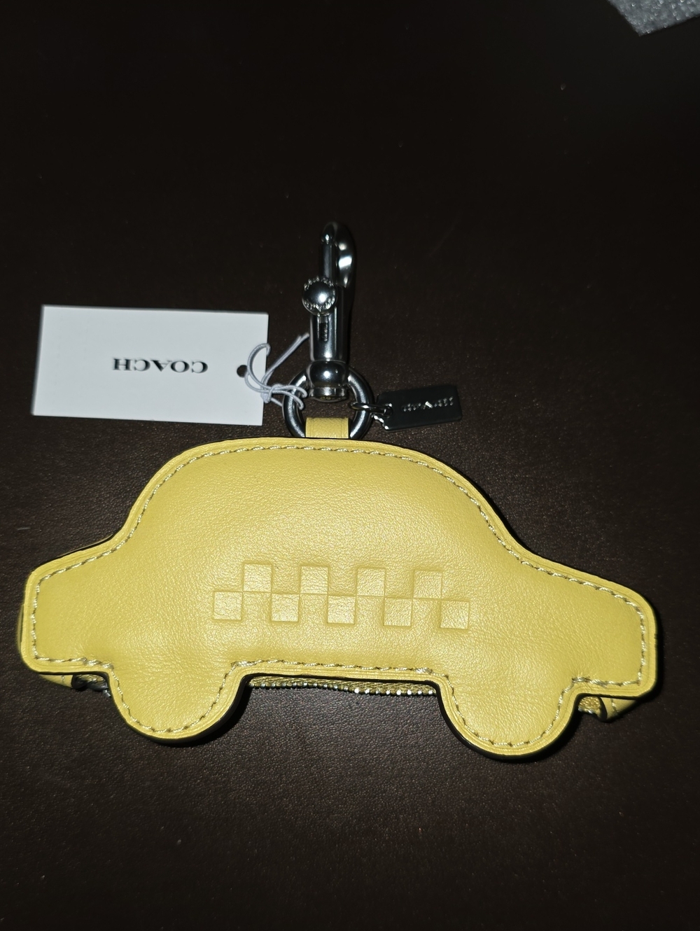 COACH Taxi Nwt Keychain Zippered Pouch